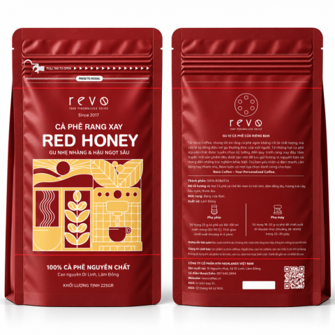 CÀ PHÊ RANG XAY RED HONEY