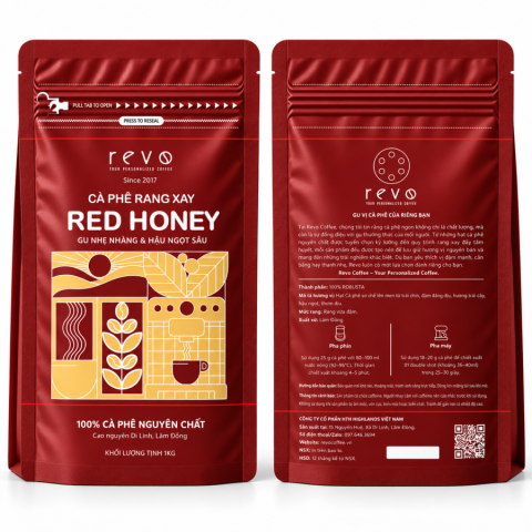 CÀ PHÊ RANG XAY RED HONEY